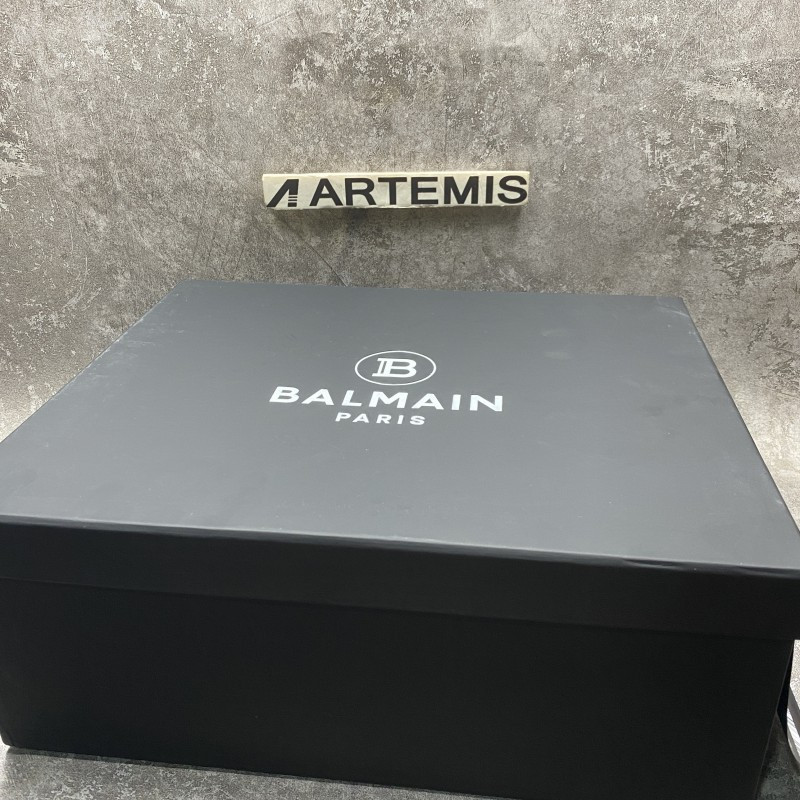 Balmain Black & Green Unicorn Sneakers