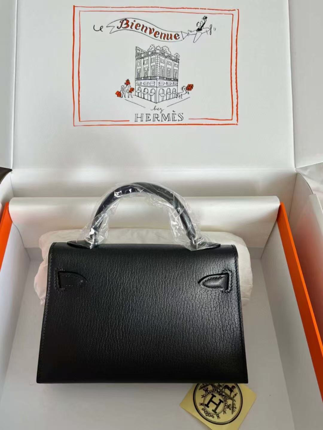 Hermès Mini Kelly Chèvre 19 19×6×12cm