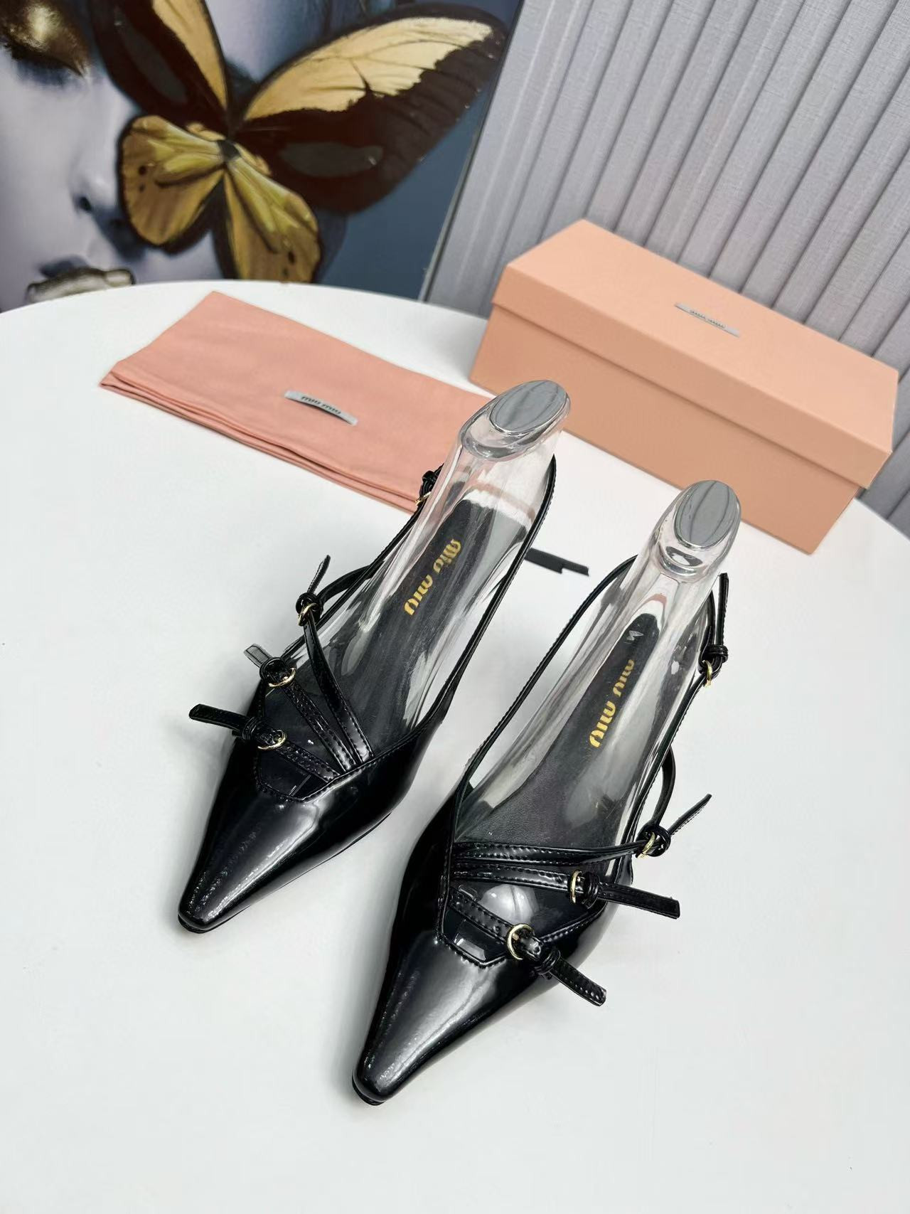 UA Miu Miu Slingbacks with Buckles