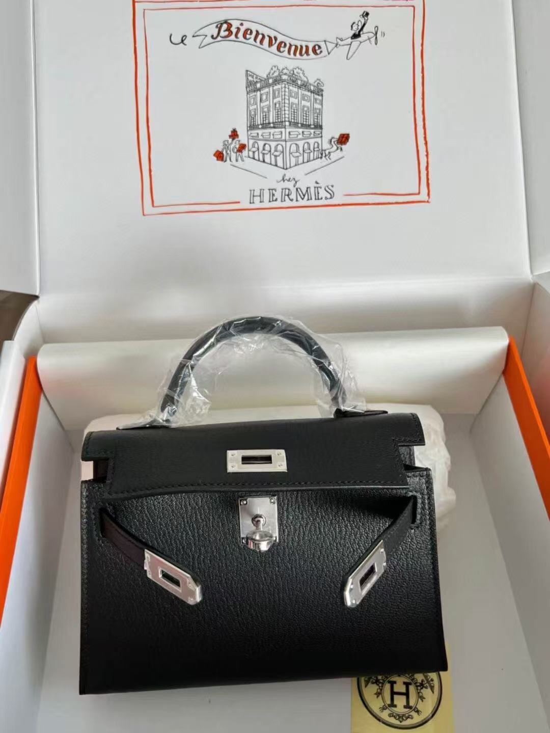Hermès Mini Kelly Chèvre 19 19×6×12cm