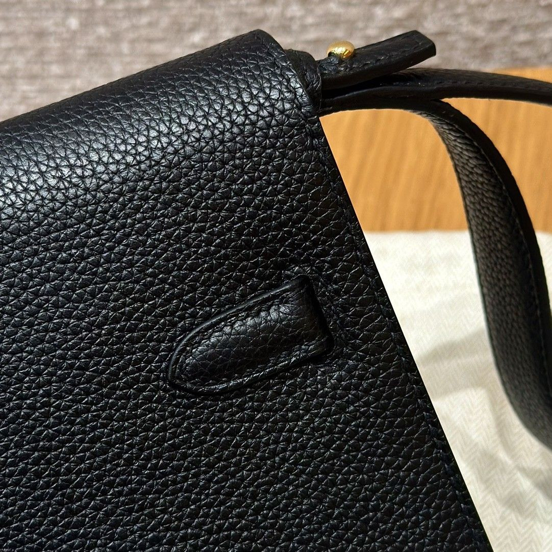Hermès Kelly Depeches Togo Black 25cm