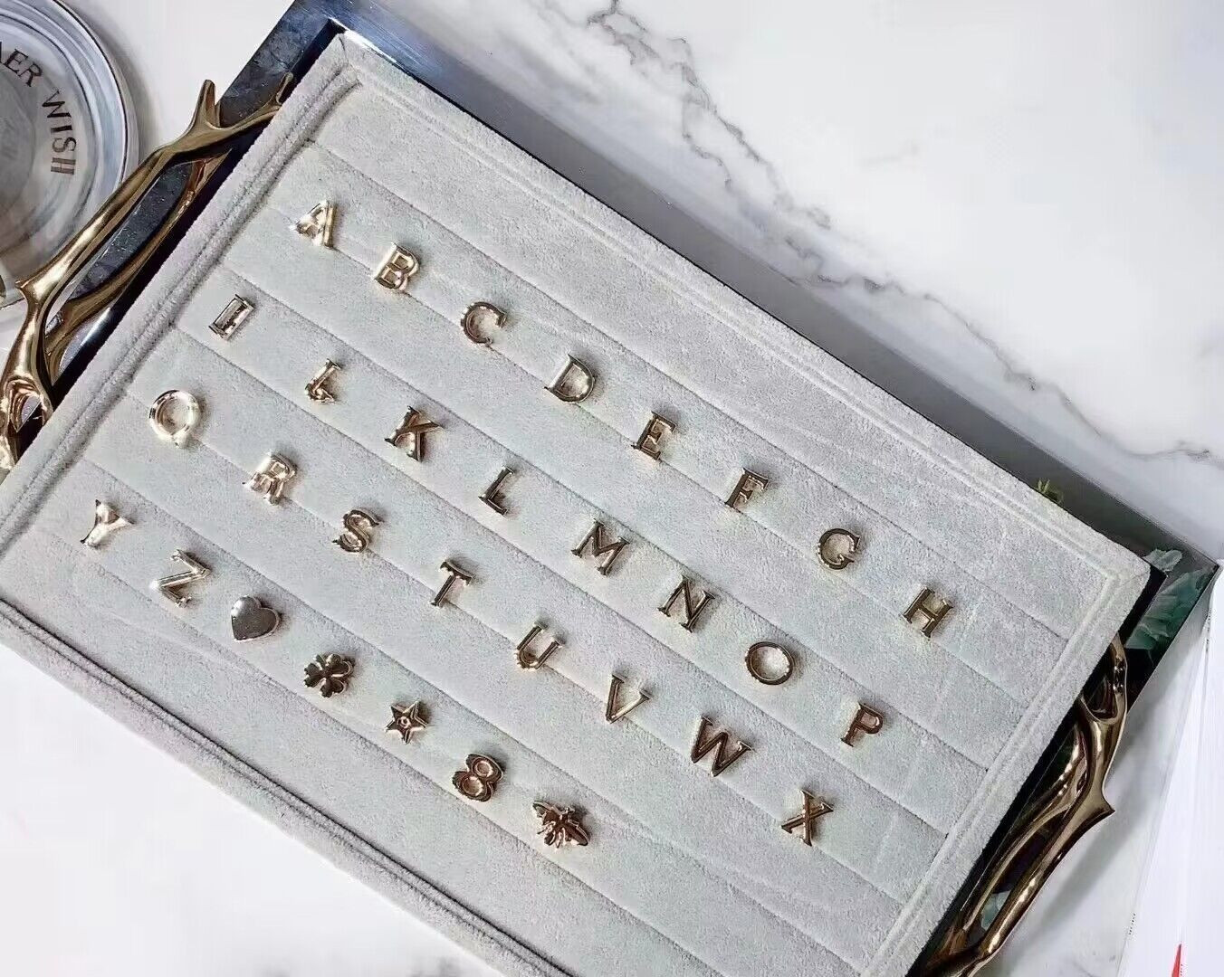 small lady D*or my abcD*or bag blush 8 x 6.5 x 3 inches