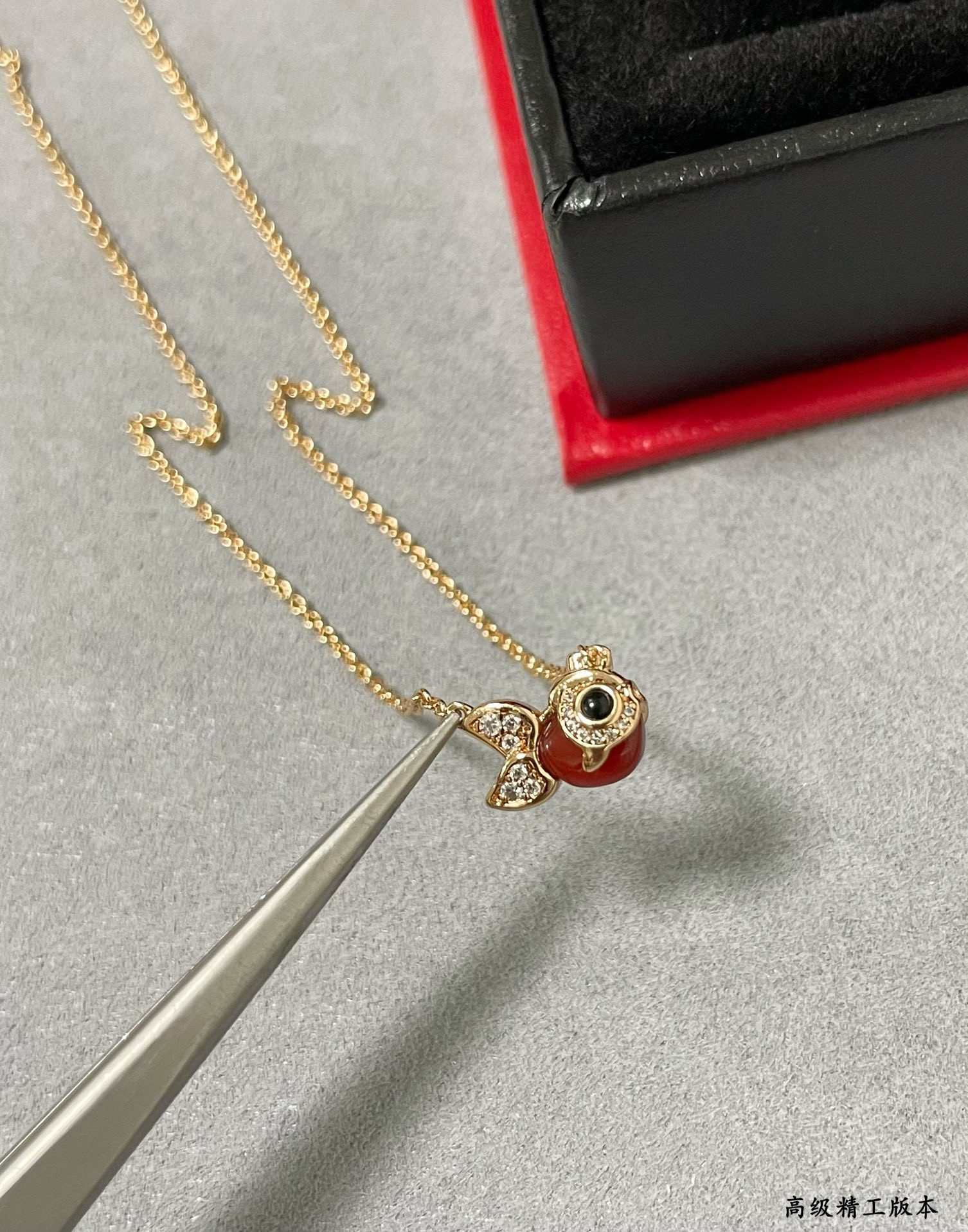 Qeelin Little Goldfish Necklace