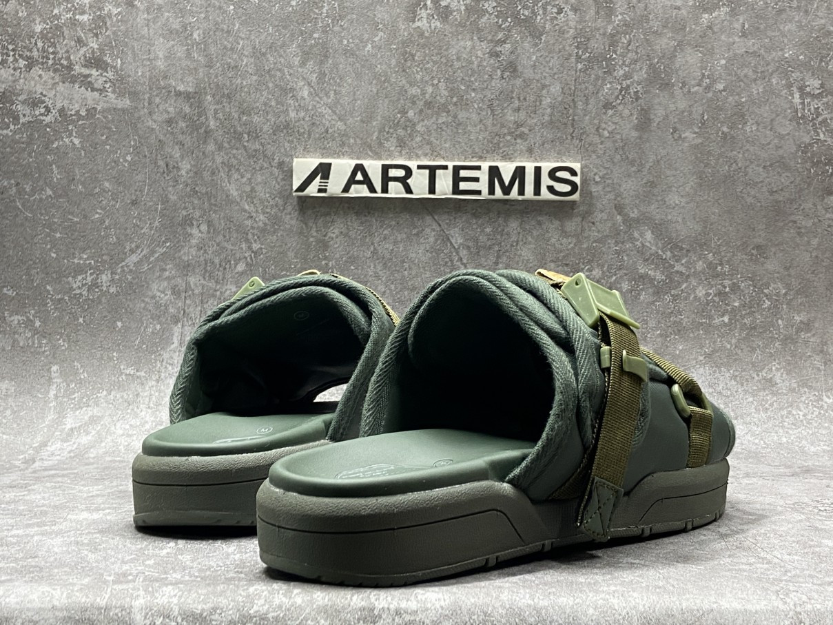 Visvim Christo Sandal Slipper Green