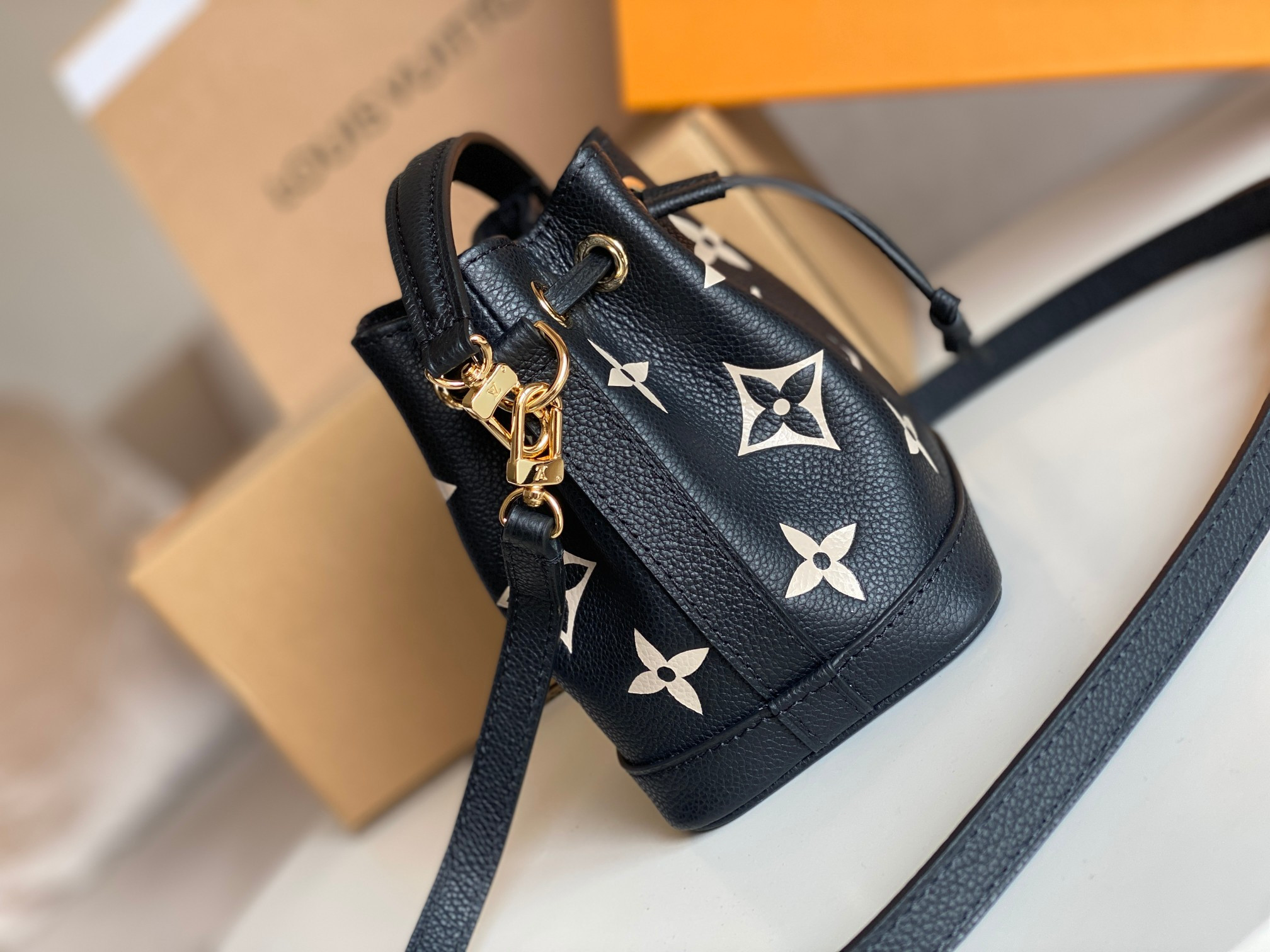 LV Inspired Mini Nano black M46448 13 x 16 x 10 CM