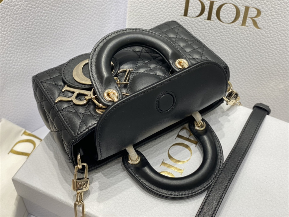 D*or mini lady d-joy bag black 16 x 9 x 5 cm