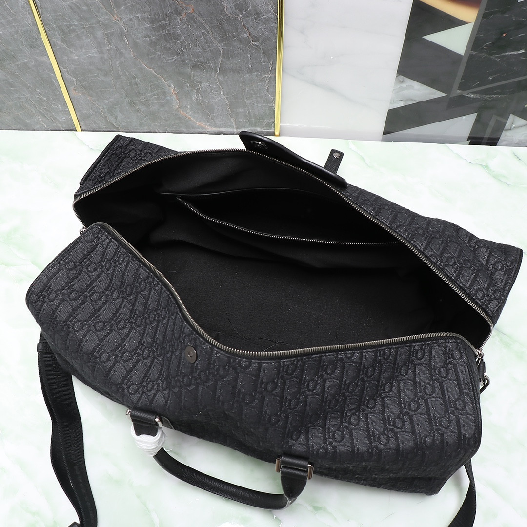 D*or lingot bag black 50 x 25 x 21.5 cm