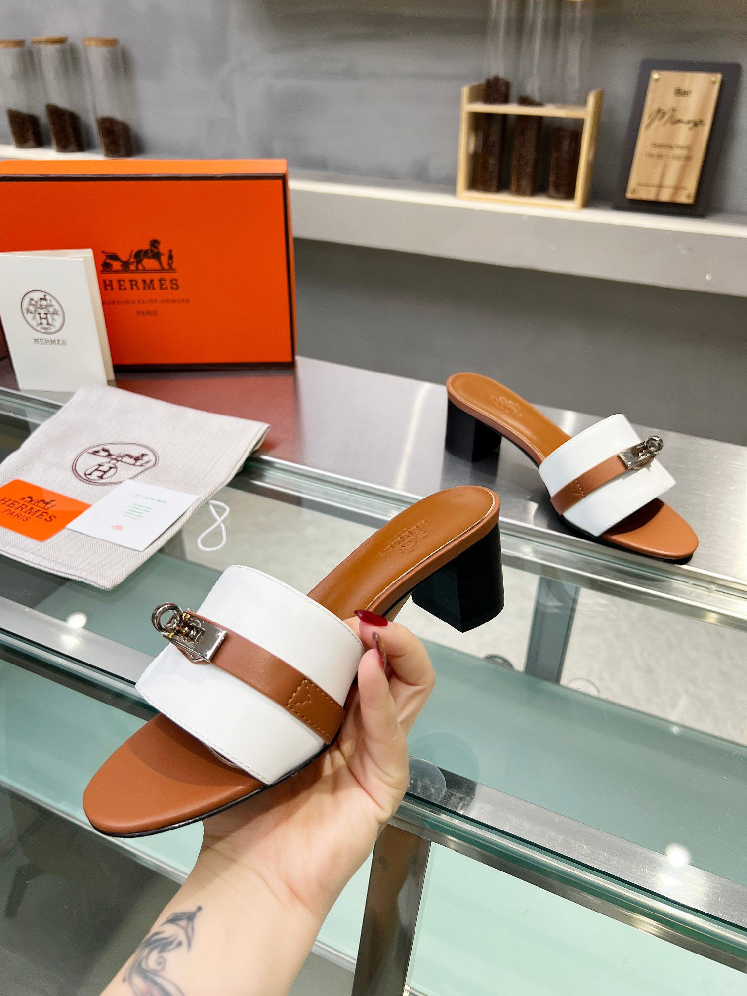 UA Hermès Gigi 50 sandal