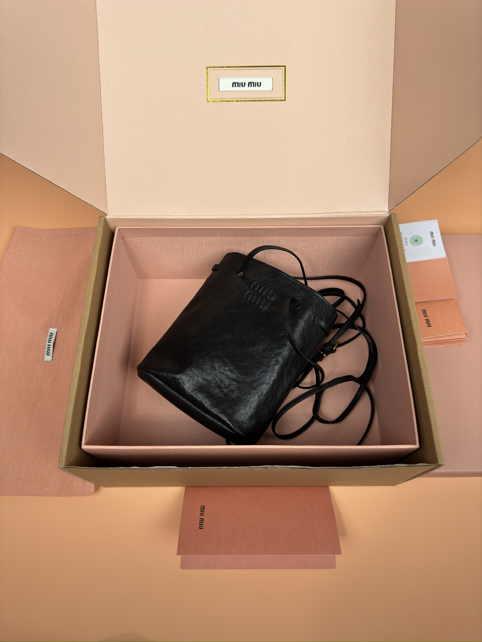 Miu Miu Nappa leather mini bag 17x14x6cm