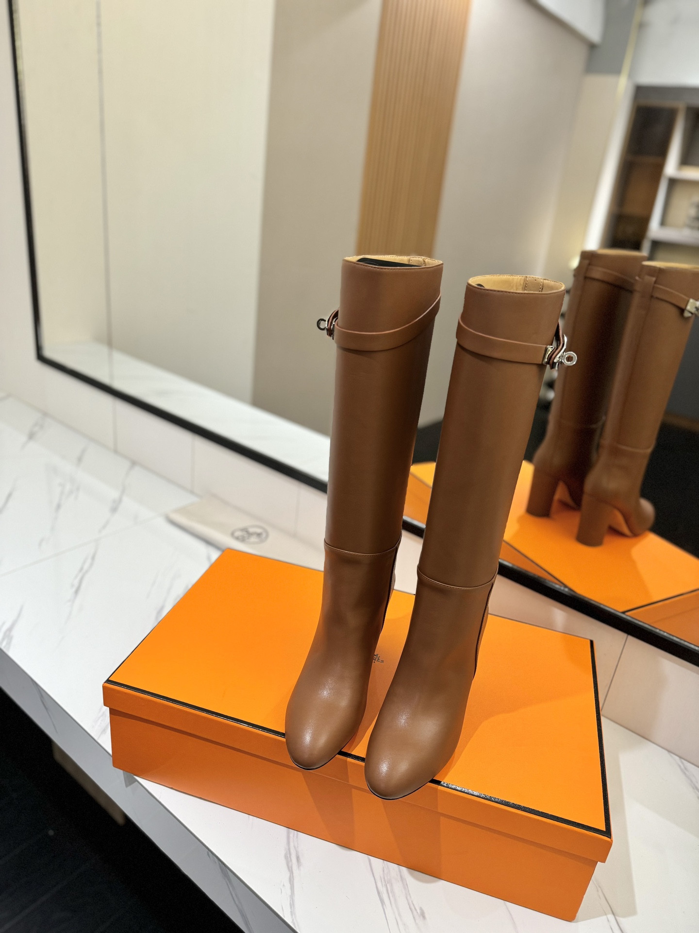 UA Hermès Jumping Boots (Heel height 8.5cm)